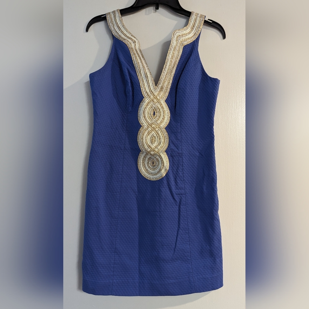Lilly Pulitzer dark blue dress size 2 Nnt